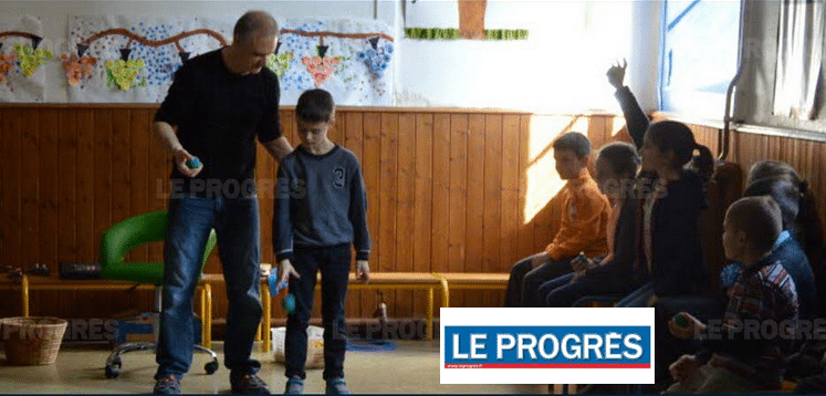 Le Progres nous parle des ateliers Brain Ball à l'école