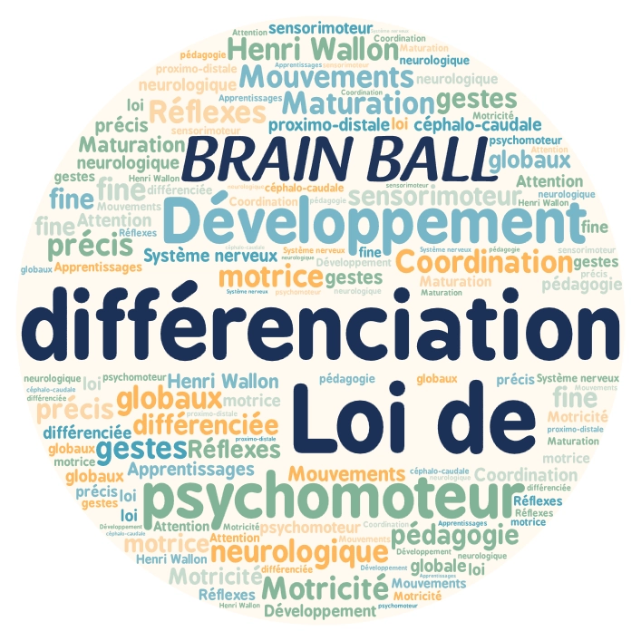Nuage de mots autour de la notion de Loi de différenciation