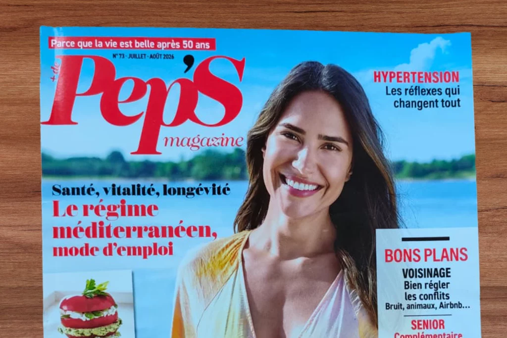 Couverture du magazine Pep'S n°73 (juillet-août 2026) dans lequel Brain Ball® est mentionné dans un dossier sur les jeux de balle